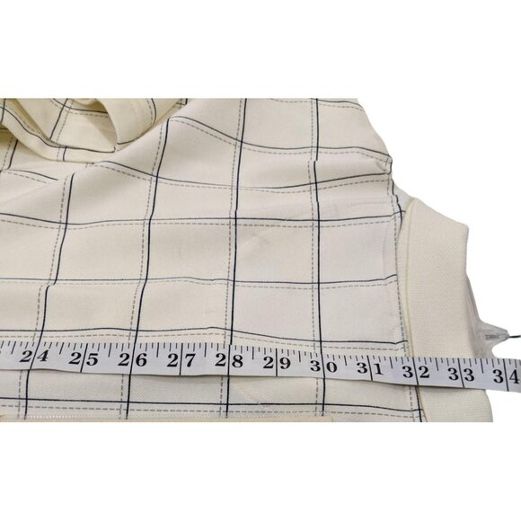 Arrow Mens White Checkered Polo Shirt XXLT Cotton/Polyester Blend Classic Fit - Picture 10 of 16
